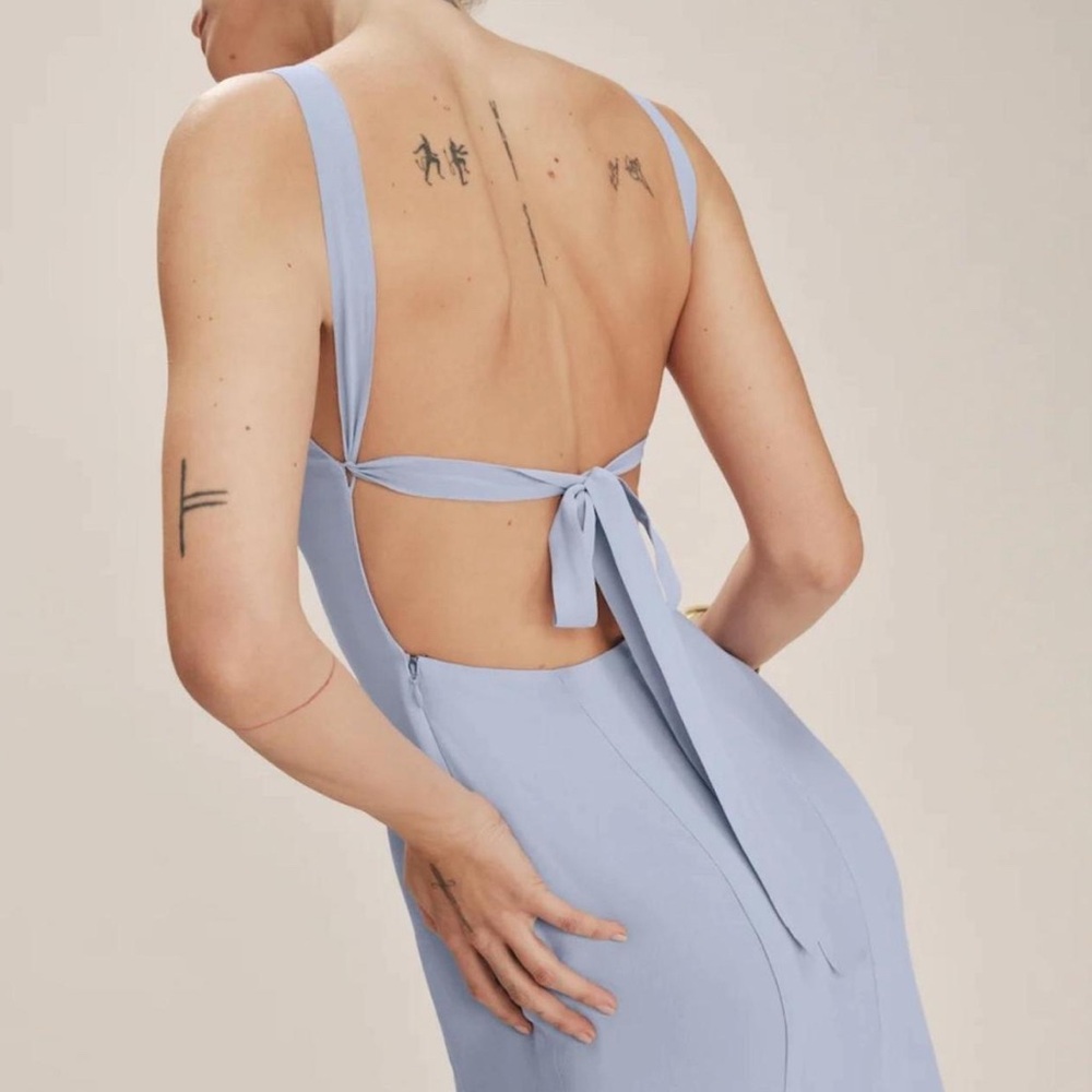 Reformation Chime Dress Blue - Size 6